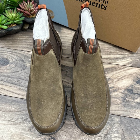 NIB Earth Elements 10M Skill Snow Winter Chukka Lug Sole Boots Suede Taupe - Picture 2 of 11